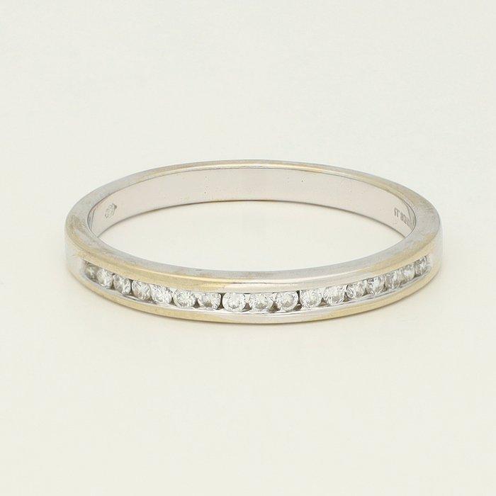 Ring - 14 karaat Witgoud Diamant (Natuurlijk), Sieraden, Tassen en Uiterlijk, Ringen