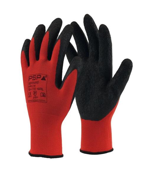 PSP 10-110 Allround Latex Lite Red werkhandschoen | 12 paar, Kleding | Heren, Mutsen, Sjaals en Handschoenen, Nieuw, Verzenden