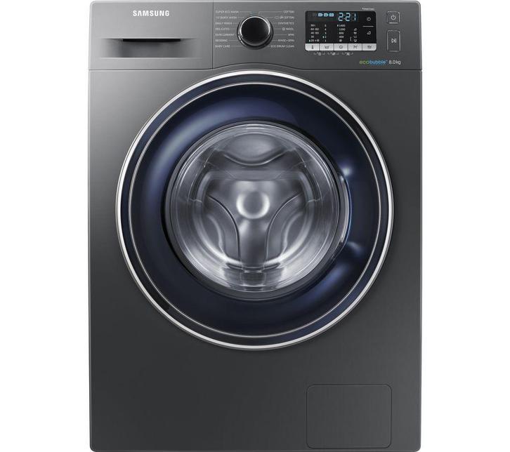 Samsung Ww80j5555fx Wasmachine – 8 Kg 1400 Toeren Ecobubble™, Witgoed en Apparatuur, Wasmachines, Zo goed als nieuw, Voorlader