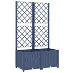 Plantenbak met Latwerk - Donkergrijs - Retourdeal - 42% K..., Tuin en Terras, Kunststof, Nieuw, Ophalen of Verzenden, 60 tot 100 cm