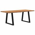 vidaXL Eettafel rechthoekig 200x90x74 cm massief eikenhout, Verzenden, Nieuw