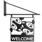 Metal Door Sign – Welcome – Chip And Dale, Verzamelen, Ophalen of Verzenden, Overige figuren, Nieuw, Beeldje of Figuurtje