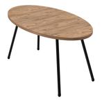 [en.casa] Salontafel Skærbæk 43x90x50 cm houtkleurig, Huis en Inrichting, Tafels | Salontafels, Verzenden, Nieuw