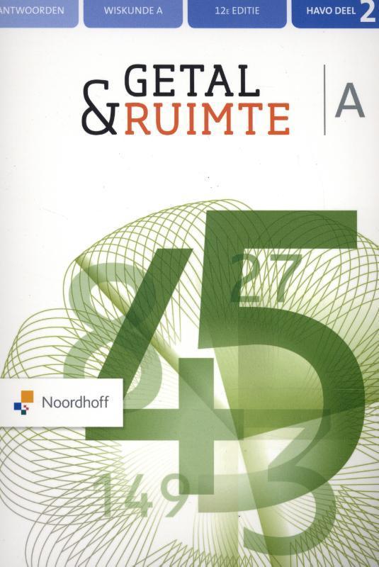 Getal amp Ruimte 12e ed havo A antwoorden 2 9789001896041, Boeken, Studieboeken en Cursussen, Zo goed als nieuw, Verzenden