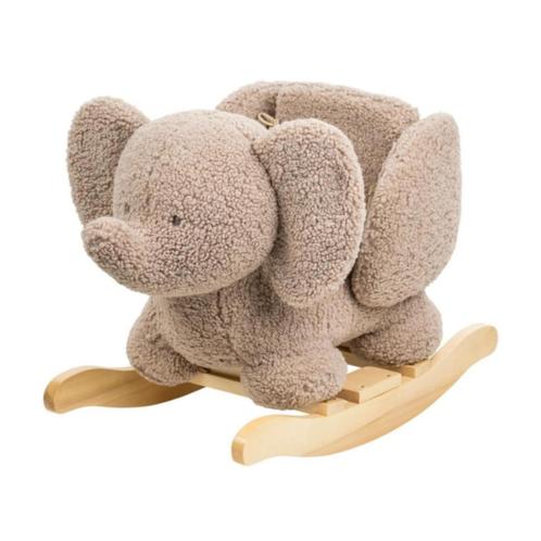 Hobbeldier olifant in teddystof voor kinderen vanaf 10 ma..., Kinderen en Baby's, Speelgoed | Hobbelfiguren, Nieuw, Ophalen of Verzenden