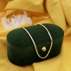 Gouden Venetiaanse schakelketting., Ophalen of Verzenden, Gebruikt, Overige kleuren, Goud