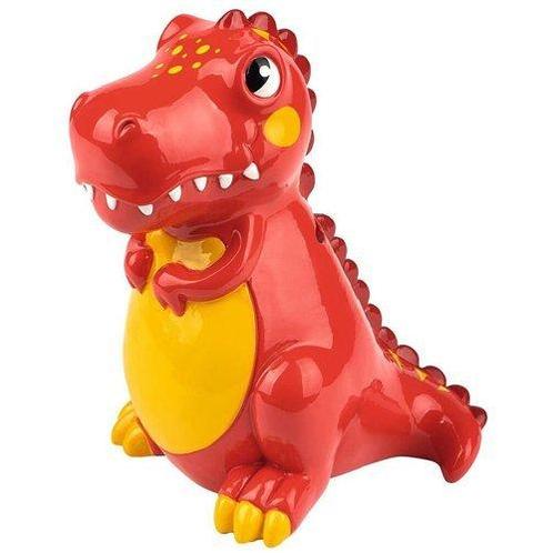Spaarpot Dino T-rex - Rood/Geel - 8.5x15x10cm NIEUW, Verzamelen, Spaarpotten, Nieuw, Ophalen of Verzenden