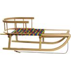Comfortabele houten slee met rugleuning voor avontuurlijk..., Kinderen en Baby's, Speelgoed | Buiten | Sleeën, Ophalen of Verzenden