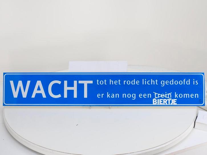 Wacht tot het Rode licht gedooft is er kan nog een Trein..., Verzamelen, Spoorwegen en Tramwegen, Overige typen, Gebruikt, Ophalen of Verzenden