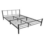 Stalen bed Laos bedframe met bedbodem zwart 160x200 cm, Verzenden, Nieuw
