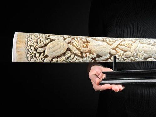 Geen minimumbedrag - Een groot handgesneden, Antiek en Kunst, Kunst | Designobjecten