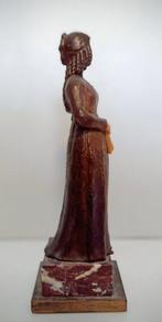 sculptuur, Gezichtsloos vrouwenbeeldje - 25 cm - Koud