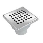 Doucheput Creavit PVC met RVS rooster 150x150mm Onderuitlaat, Doe-het-zelf en Verbouw, Sanitair, Ophalen of Verzenden, Nieuw