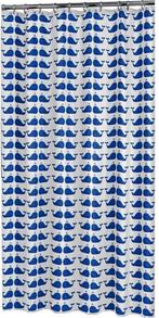 Sealskin Whale Douchegordijn 180x200 cm - PEVA - Blauw, Ophalen of Verzenden, Zo goed als nieuw