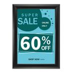 Kliklijst Waterdicht Quadra Black A0 25mm, Nieuw in verpakking