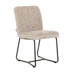 *WOONWINKEL* Must Living Zola Eetkamerstoel Zandkleur Stof, Huis en Inrichting, Stoelen, Verzenden, Nieuw, Stof