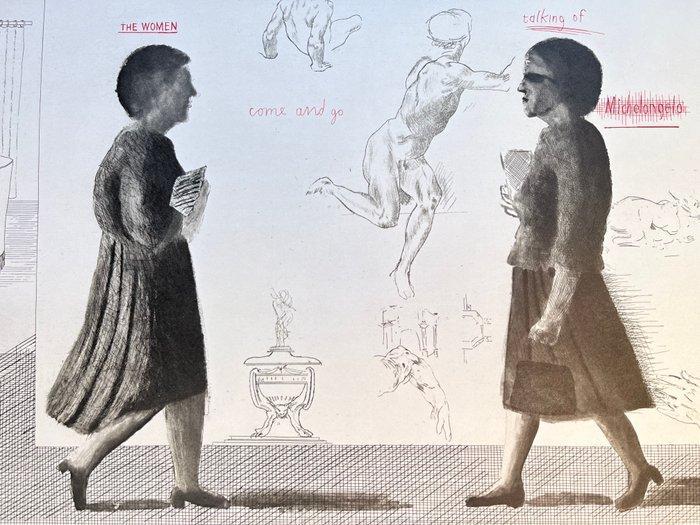 David Hockney (1937) - Omaggio a Michelangelo, Offset, Antiek en Kunst, Antiek | Overige Antiek