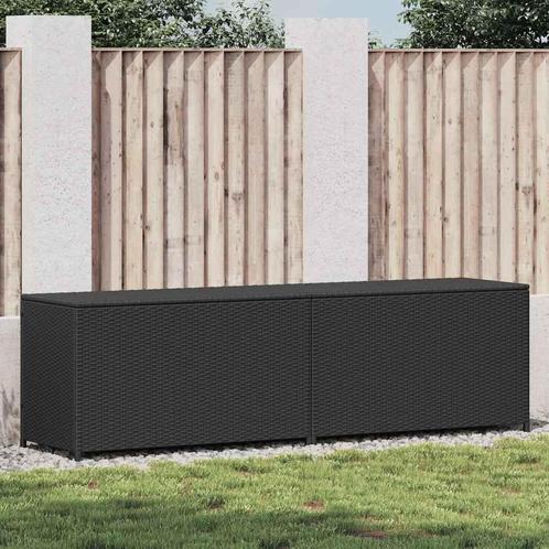 vidaXL Tuinbox 200x50x60 cm poly rattan zwart, Tuin en Terras, Overige Tuin en Terras, Nieuw, Verzenden