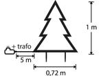 Luca Lighting Garden dLight Kerstboom Tuinsteker met Warm, Verzenden, Nieuw