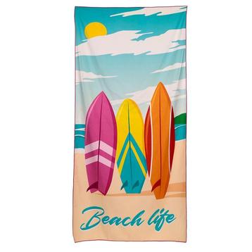 Strandlaken/Handdoek Beachlife - Surfplanken - Microvezel - beschikbaar voor biedingen