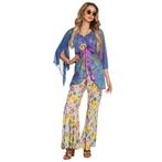 Hippie Kostuum Dames Flowers, Kleding | Dames, Carnavalskleding en Feestkleding, Nieuw, Verzenden