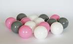 Ballenbak ballen 1000 stuks 7cm, wit, roze, grijs