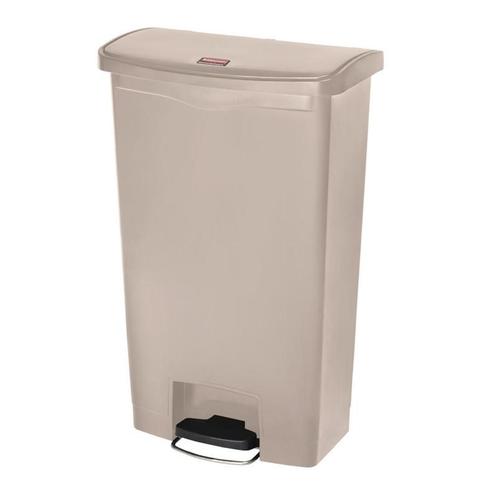 Rubbermaid Slim Jim Front Step pedaalemmer 68L beige, Huis en Inrichting, Keuken | Keukenbenodigdheden, Verzenden