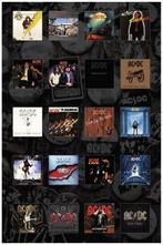 AC/DC - Albums - Textielposter officiële merchandise, Nieuw, Ophalen of Verzenden, Poster, Artwork of Schilderij
