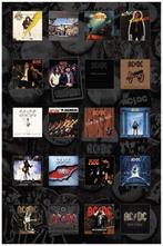 AC/DC - Albums - Textielposter officiële merchandise, Ophalen of Verzenden, Nieuw, Poster, Artwork of Schilderij