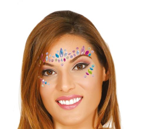 Gezichts Diamantjes Meerkleurig, Hobby en Vrije tijd, Feestartikelen, Nieuw, Verzenden