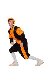 Pieten kostuum Diego zwart/oranje, Kleding | Dames, Carnavalskleding en Feestkleding, Ophalen of Verzenden, Nieuw