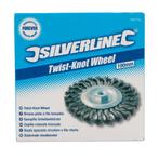 Silverline Staalborstel met getordeerd draad - Ø 100 mm -.., Doe-het-zelf en Verbouw, Gereedschap | Slijpmachines, Ophalen of Verzenden