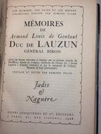 Duc de Lauzun - Mémoires de Armand-Louis de Gontaut, duc de