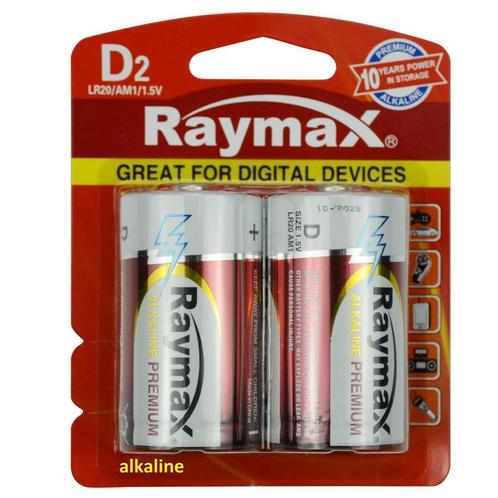 Raymax Krachtige D-batterijen - Ultra Alkaline - 16800mAh..., Audio, Tv en Foto, Accu's en Batterijen, Nieuw, Ophalen of Verzenden