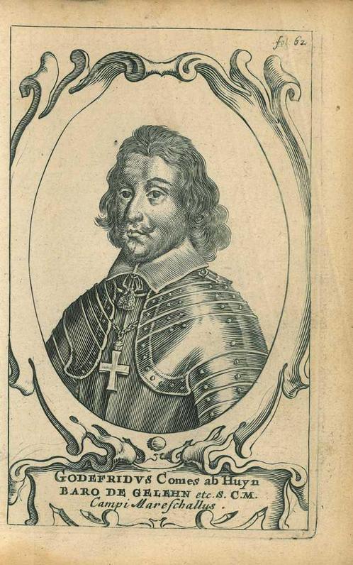 Portrait of Gottfried, Count Huyn, Baron of Geleen, Antiek en Kunst, Kunst | Etsen en Gravures