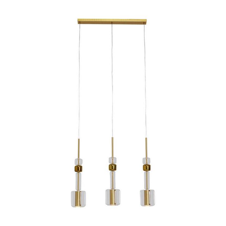 *WOONWINKEL* Kare Design Candy Bar Gold Hanglamp Goud En Gla, Huis en Inrichting, Lampen | Hanglampen, Nieuw, Verzenden