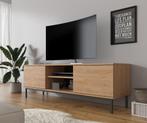 TV-Meubel eiken 150 cm industrieel, Huis en Inrichting, Kasten | Televisiemeubels, Overige materialen, 100 tot 150 cm, Verzenden