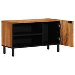 vidaXL Tv-meubel 80x31,5x46 cm massief acaciahout, Huis en Inrichting, Woonaccessoires | Cd- en Dvd-rekken, Verzenden, Nieuw