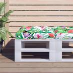 vidaXL Palletkussen 50x50x12 cm stof meerkleurig, Huis en Inrichting, Woonaccessoires | Kussens, Verzenden, Nieuw