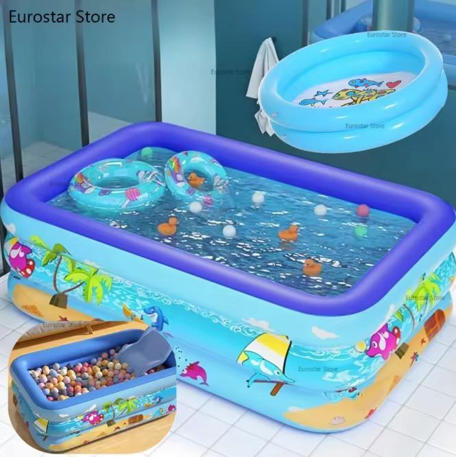 PVC Zwembad Peuter en Kind: Binnen/Buiten, Cartoon, Sterk, Tuin en Terras, Zwembaden, Nieuw, Verzenden