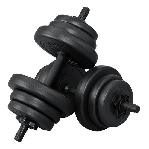 Halterset / Dumbells 20 kg - 2-delig - Zandgevuld, Sport en Fitness, Fitnessmaterialen, Nieuw, Verzenden