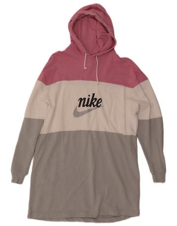 NIKE Womens Oversized Hoodie Dress UK 10 Small Multicoloured beschikbaar voor biedingen