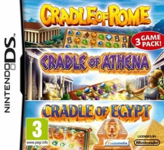 Cradle of Rome + Cradle of Athena + Cradle of Egypt (3 Game, Spelcomputers en Games, Games | Nintendo DS, Zo goed als nieuw, Ophalen of Verzenden