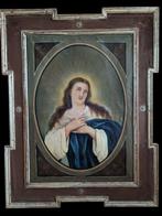 Spaanse school (XIX) - Antiguo oleo sobre lienzo - Virgen