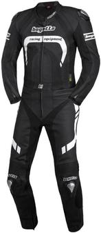 Bogotto Assen Black White 2PC Leather Motorcycle Suit, Nieuw met kaartje, Bogotto, Heren, Combipak