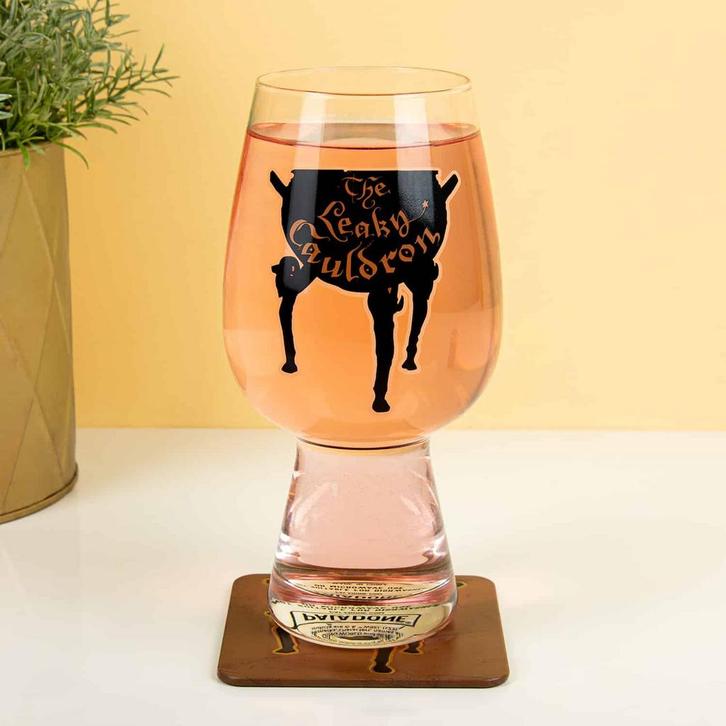 Harry Potter The Leaky Cauldron glas en onderzetter, Huis en Inrichting, Keuken | Servies, Verzenden