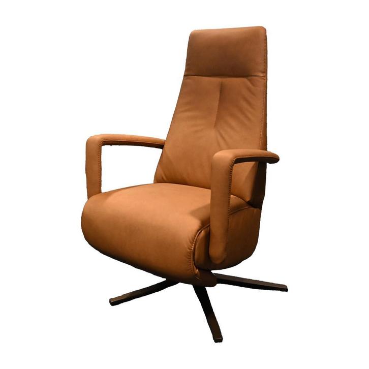 Sta op stoel Carrera in vol leder met Showroomkorting!, Huis en Inrichting, Fauteuils, 50 tot 75 cm, Minder dan 75 cm, Nieuw, Leer