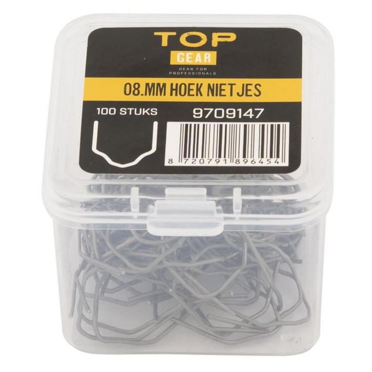 Topgear Hoekvormige nietjes - 0,8 mm - 100 stuks - voor k..., Doe-het-zelf en Verbouw, Gereedschap | Lasapparaten, Nieuw, Ophalen of Verzenden