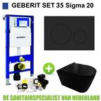 UP320 Toiletset 35 Civita Black Rimless Sigma 20 Mat Zwart, Nieuw, Ophalen of Verzenden