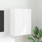 vidaXL TV-wandkast Wandgemonteerd Wit 59,5 x 31 x 80 cm, Huis en Inrichting, Kasten | Televisiemeubels, Minder dan 50 cm, Verzenden